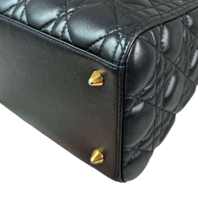 Lady Dior Medium Lambskin Black GHW