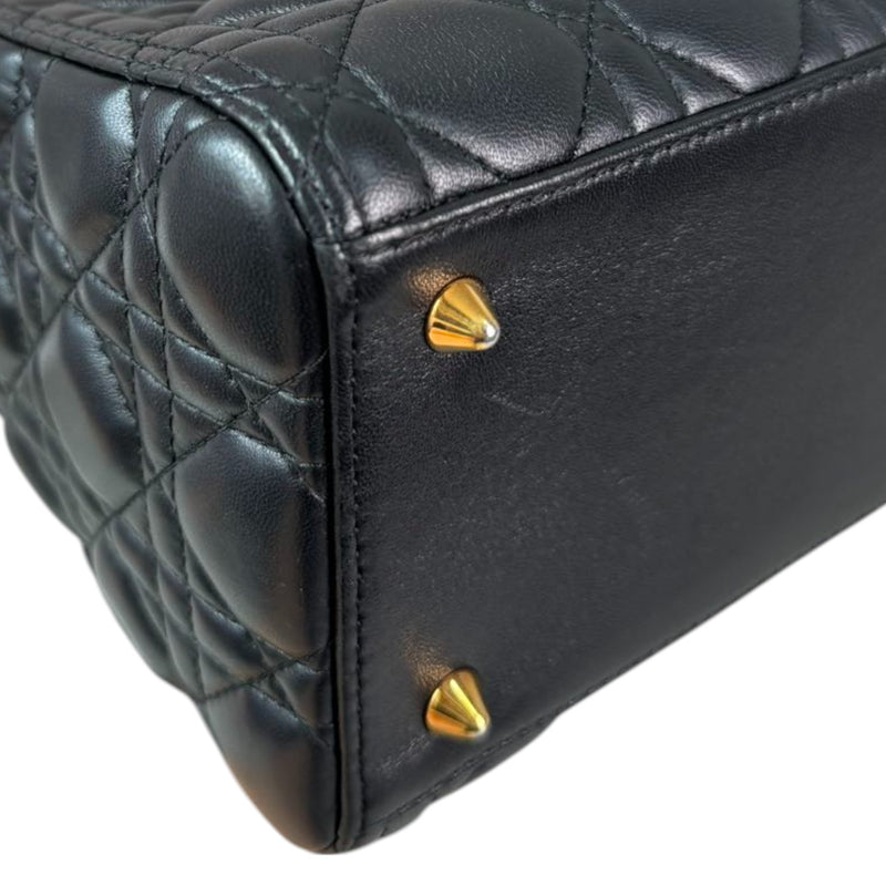 Lady Dior Medium Lambskin Black GHW