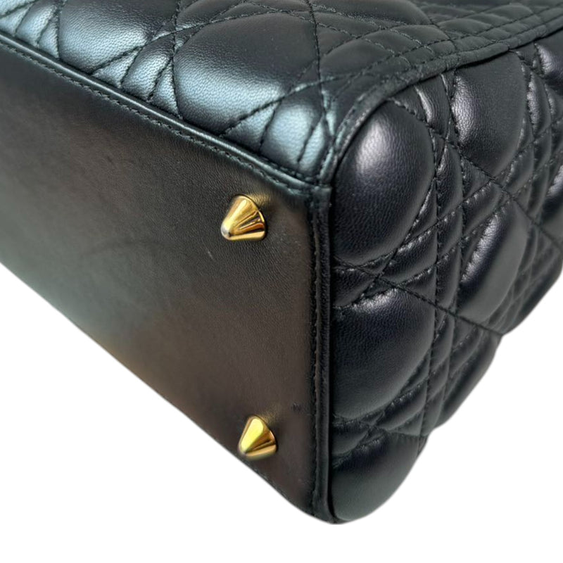 Lady Dior Medium Lambskin Black GHW