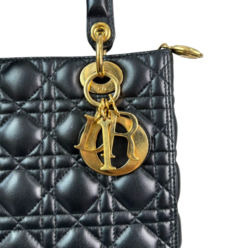 Lady Dior Medium Lambskin Black GHW