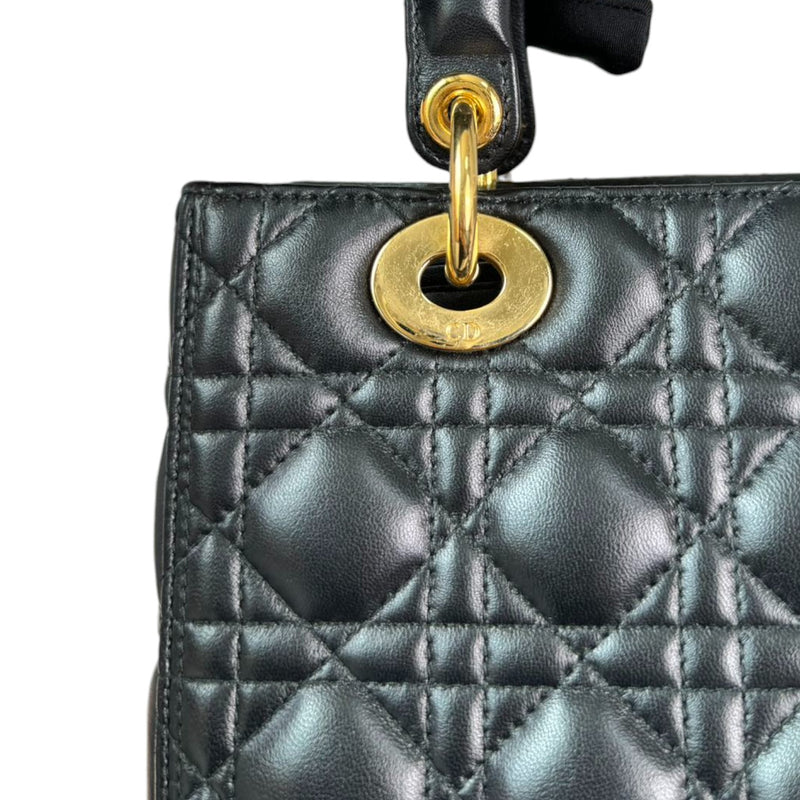 Lady Dior Medium Lambskin Black GHW