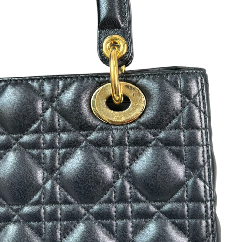 Lady Dior Medium Lambskin Black GHW