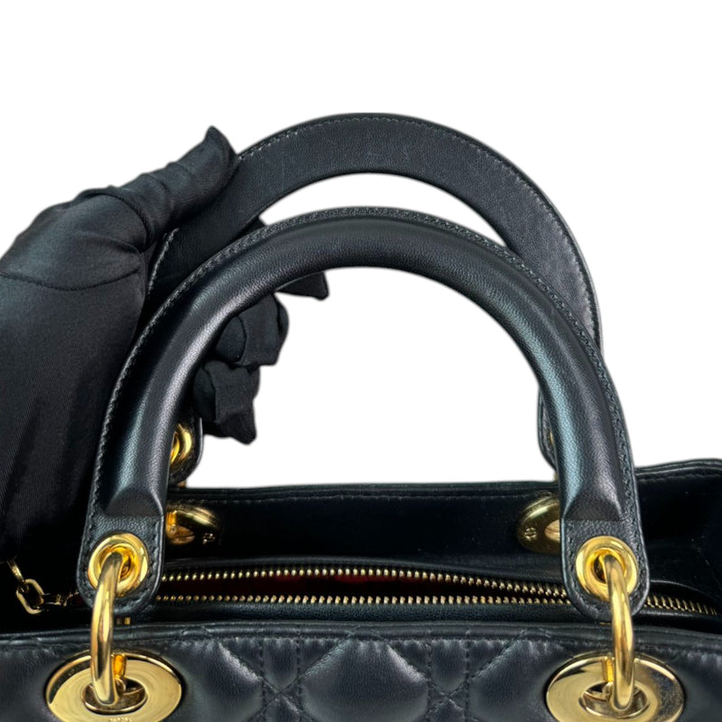 Lady Dior Medium Lambskin Black GHW