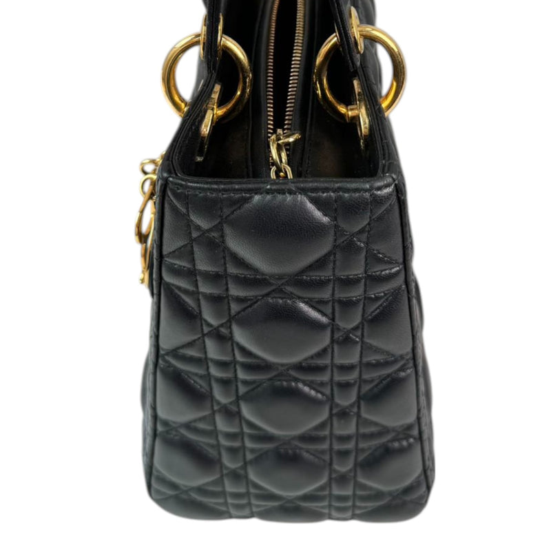 Lady Dior Medium Lambskin Black GHW