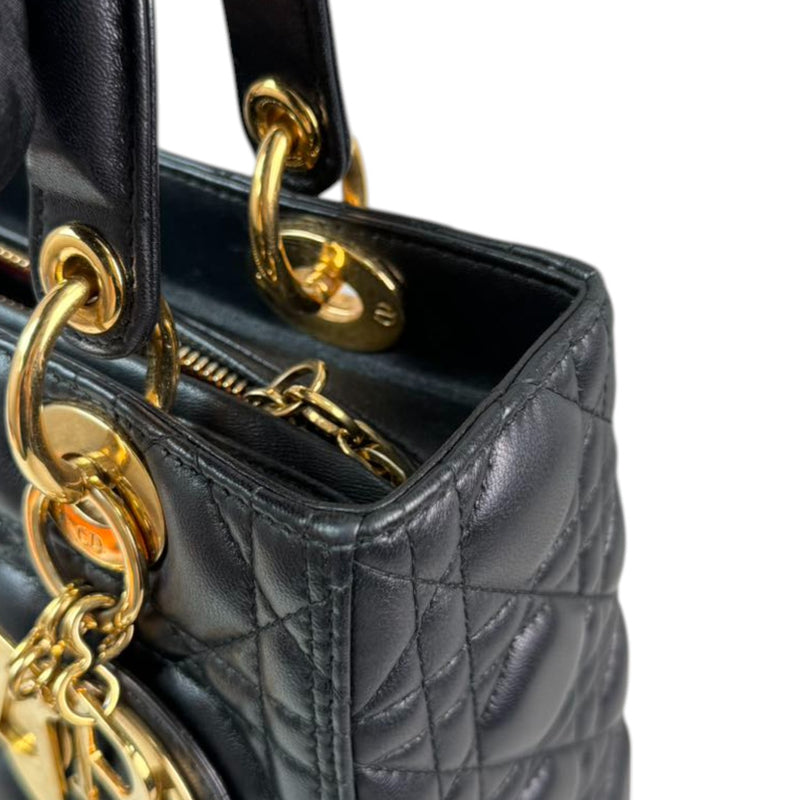 Lady Dior Medium Lambskin Black GHW