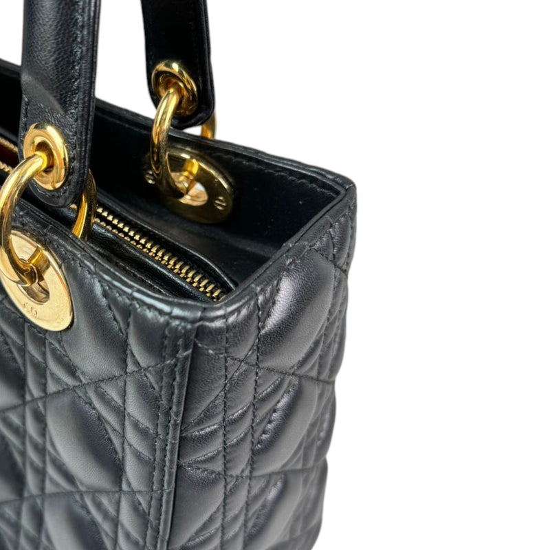 Lady Dior Medium Lambskin Black GHW