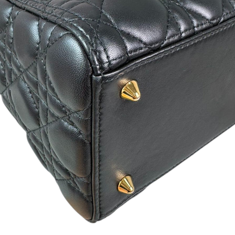 Lady Dior Medium Lambskin Quilted Black GHW