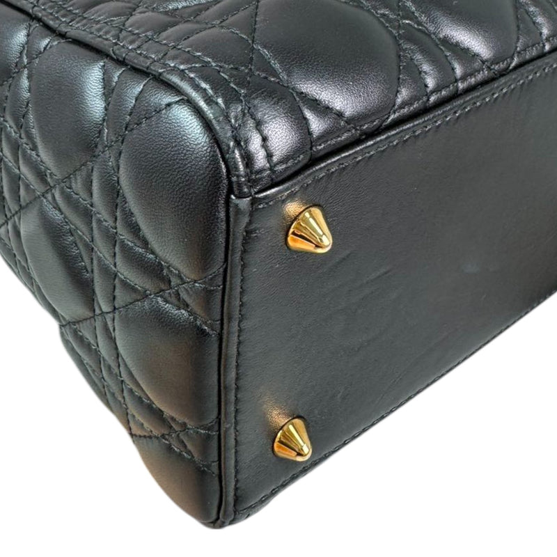 Lady Dior Medium Lambskin Quilted Black GHW