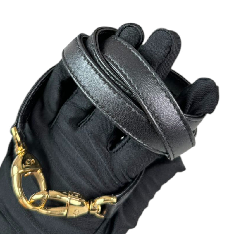 Lady Dior Medium Lambskin Quilted Black GHW