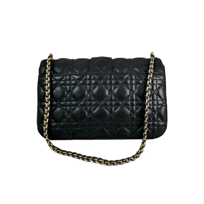 Miss Dior Flap Medium Lambskin Quilted Black GHW
