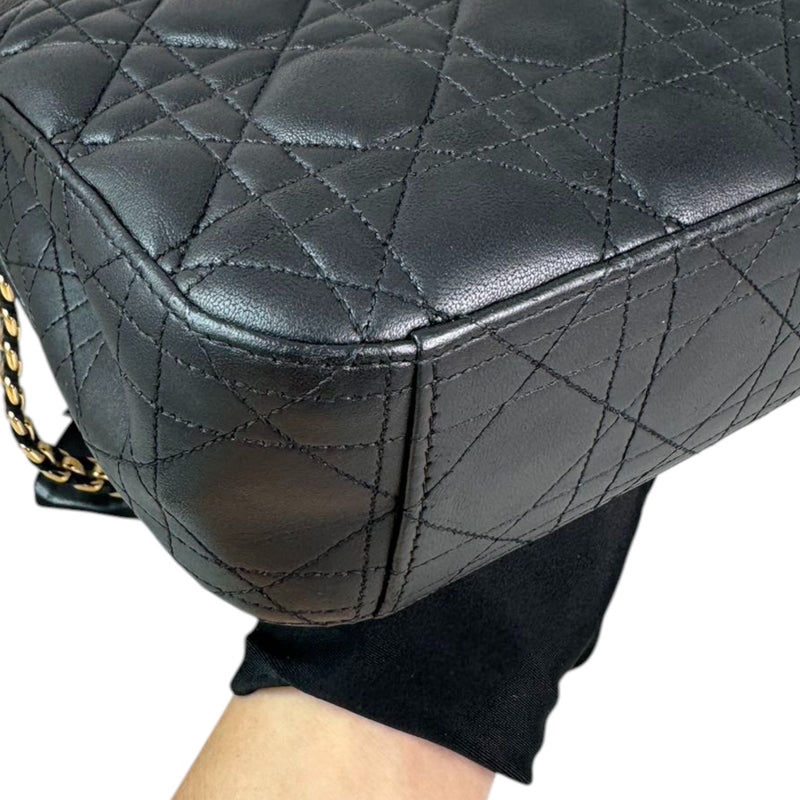Miss Dior Flap Medium Lambskin Quilted Black GHW