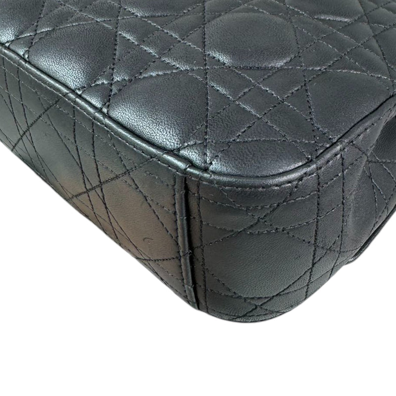 Miss Dior Flap Medium Lambskin Quilted Black GHW