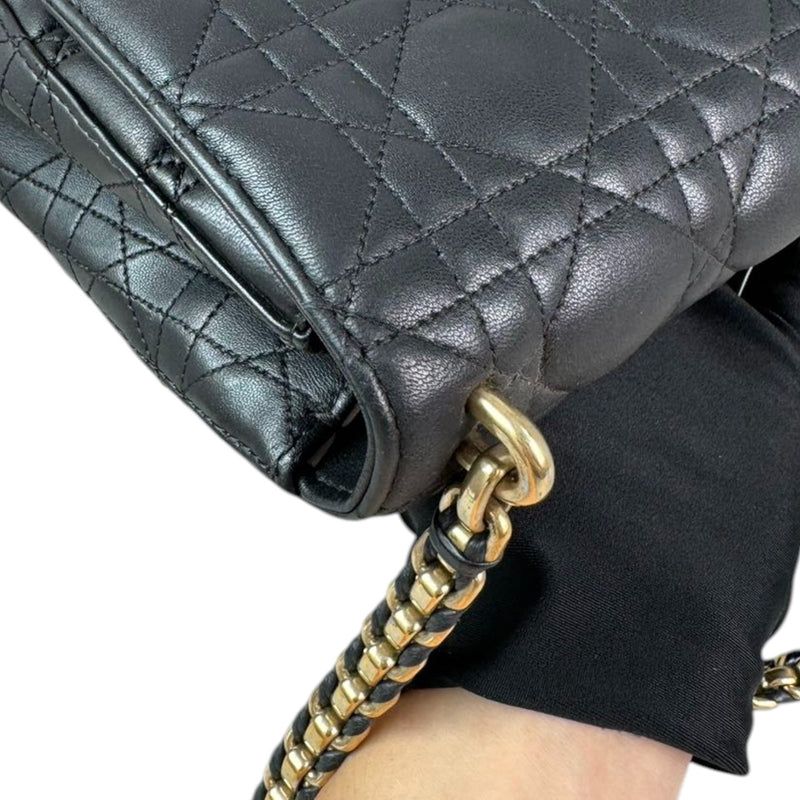 Miss Dior Flap Medium Lambskin Quilted Black GHW