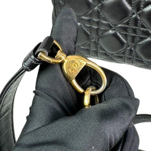 Lady Dior Medium Lambskin Quilted Black GHW