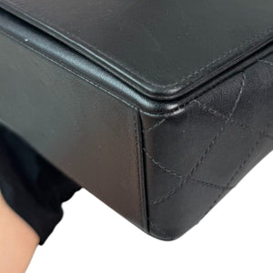 Mademoiselle Flap Sheepskin Quilted Black SHW