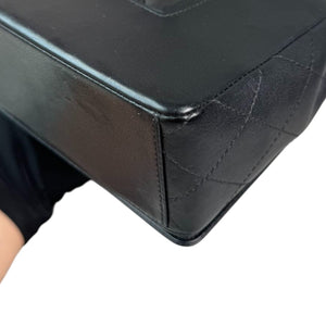 Mademoiselle Flap Sheepskin Quilted Black SHW