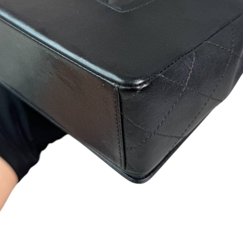 Mademoiselle Flap Sheepskin Quilted Black SHW