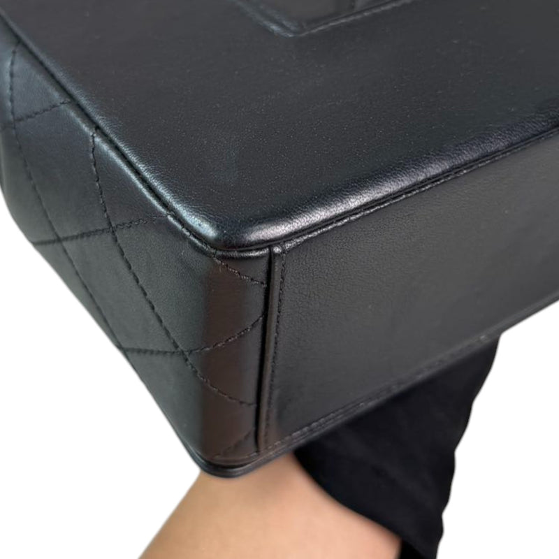 Mademoiselle Flap Sheepskin Quilted Black SHW
