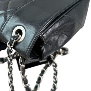 Mademoiselle Flap Sheepskin Quilted Black SHW