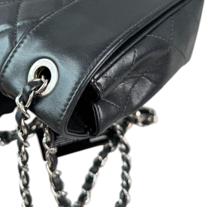 Mademoiselle Flap Sheepskin Quilted Black SHW