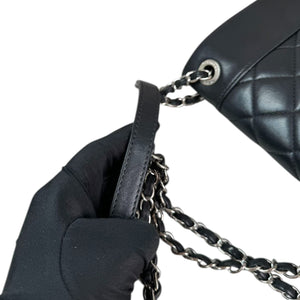 Mademoiselle Flap Sheepskin Quilted Black SHW