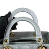 Lady Dior Medium Lambskin Cannage Silver GHW