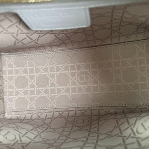 Lady Dior Medium Lambskin Cannage Silver GHW