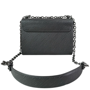 Twist MM Shoulder Epi Leather Noir Grey SHW