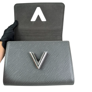 Twist MM Shoulder Epi Leather Noir Grey SHW