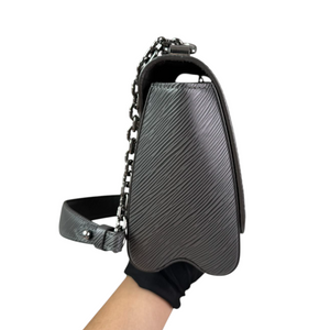 Twist MM Shoulder Epi Leather Noir Grey SHW