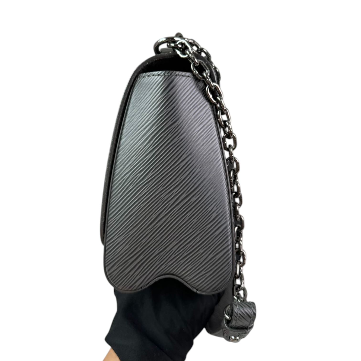 Louis Vuitton Twist MM Shoulder Epi Leather Noir Grey SHW – Bag