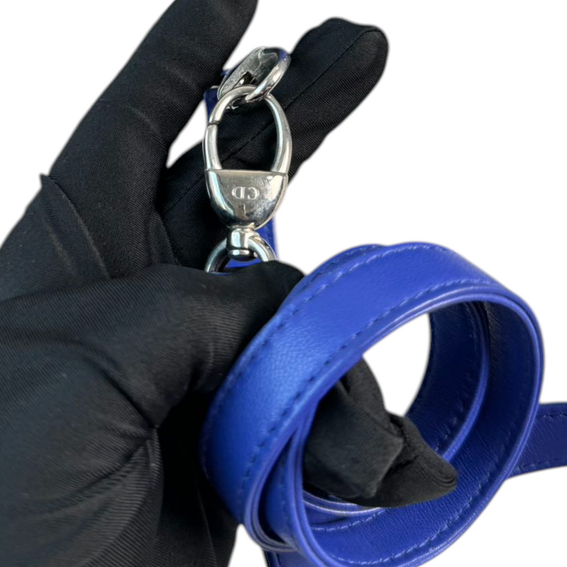 Lady Dior Medium Lambskin Electric Blue SHW