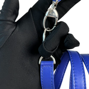 Lady Dior Medium Lambskin Electric Blue SHW