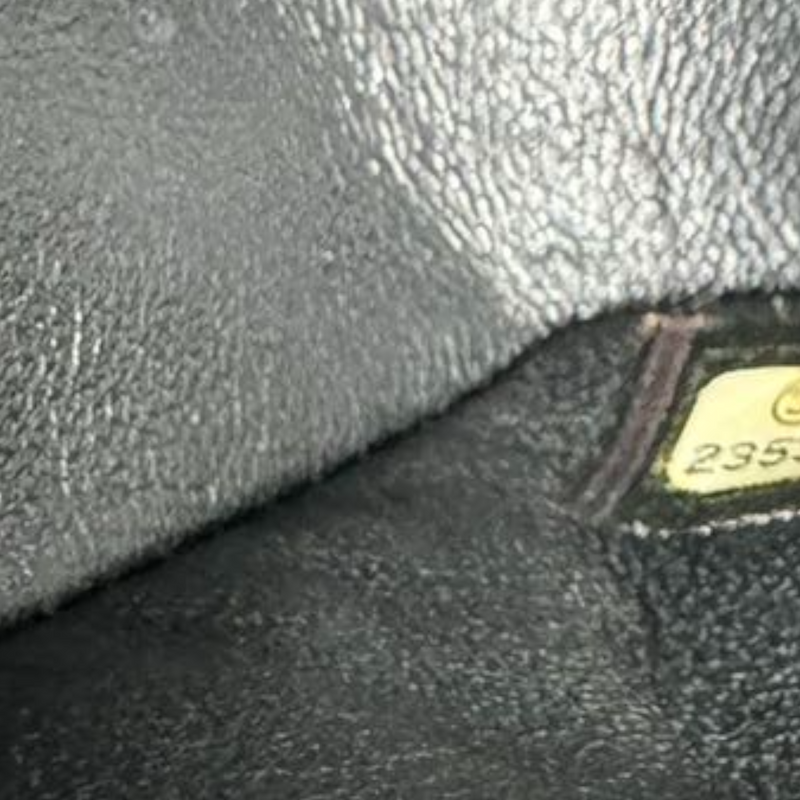 Double Flap Medium Lambskin Chevron Quilted Black LGHW