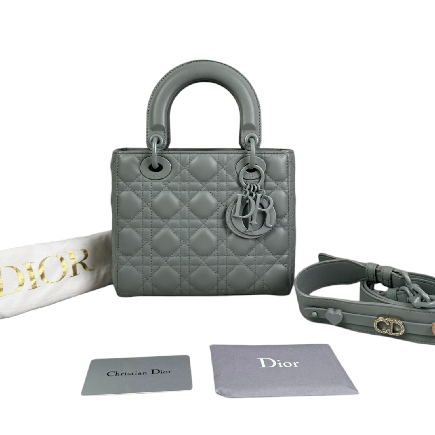 Christian Dior My ABCDior Lady Dior Small Ultra Matte Calfskin
