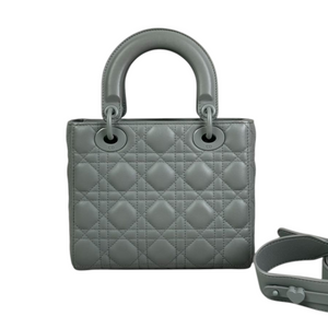 My ABCDior Lady Dior Small Ultra Matte Calfskin Grey