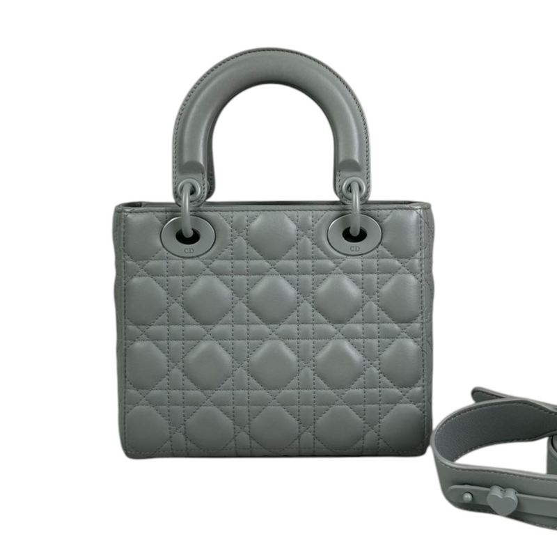 My ABCDior Lady Dior Small Ultra Matte Calfskin Grey