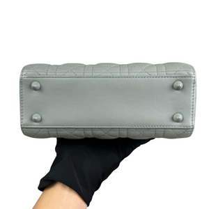 My ABCDior Lady Dior Small Ultra Matte Calfskin Grey