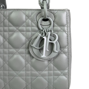 My ABCDior Lady Dior Small Ultra Matte Calfskin Grey