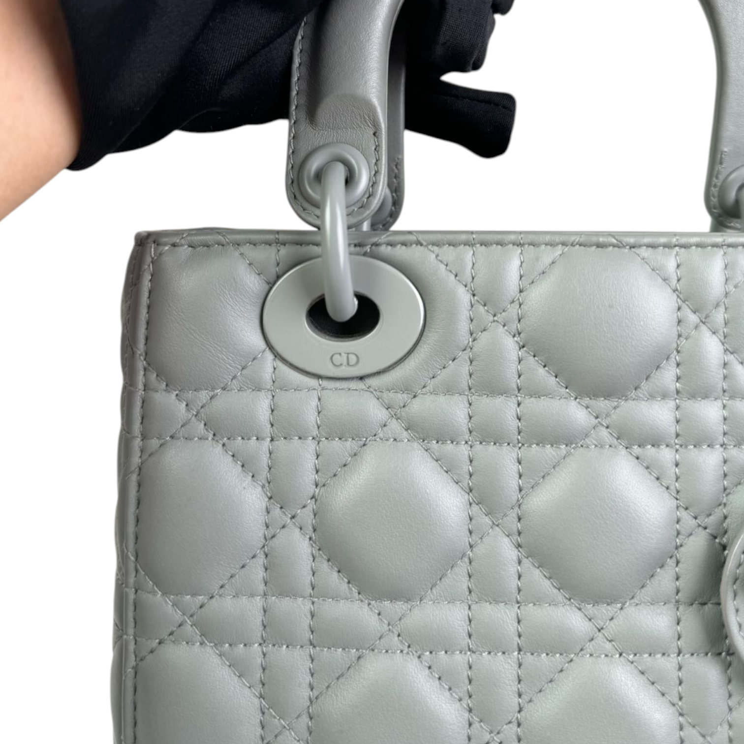 Christian Dior My ABCDior Lady Dior Small Ultra Matte Calfskin