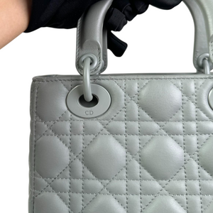 My ABCDior Lady Dior Small Ultra Matte Calfskin Grey