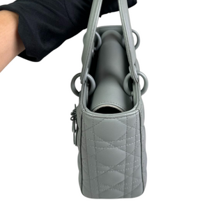 My ABCDior Lady Dior Small Ultra Matte Calfskin Grey