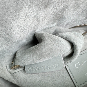 My ABCDior Lady Dior Small Ultra Matte Calfskin Grey