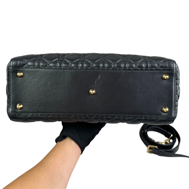 Lady Dior Large Lambskin Black GHW