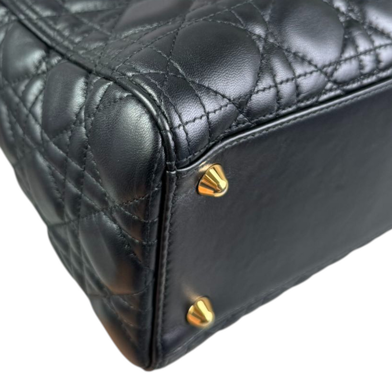 Lady Dior Large Lambskin Black GHW
