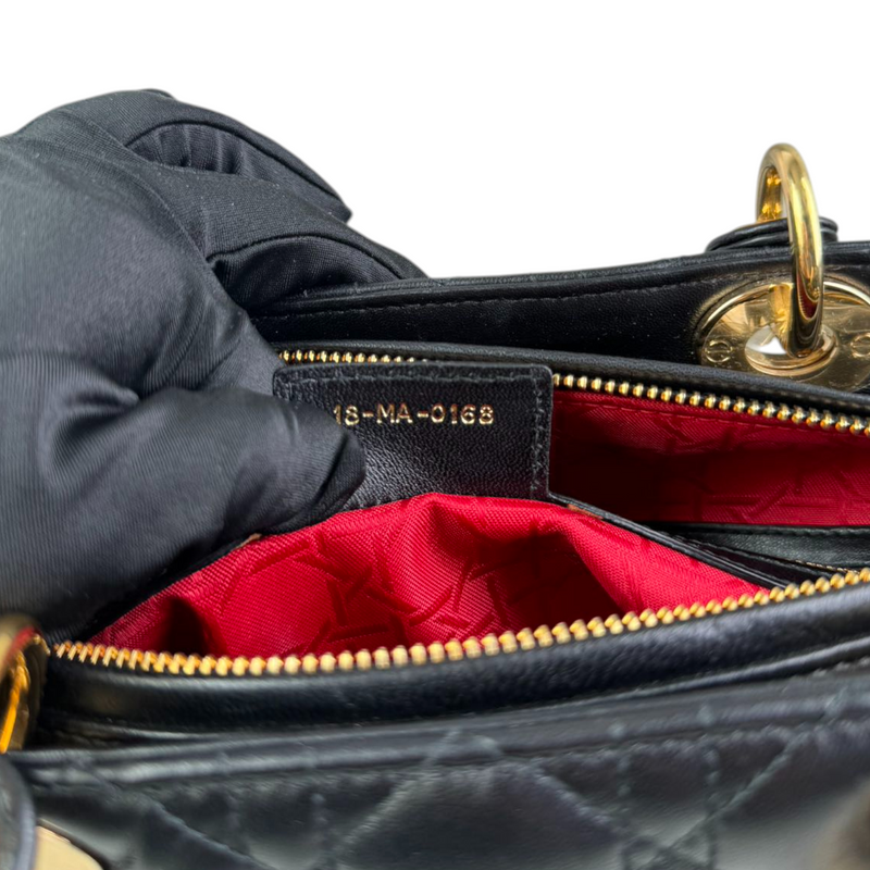 Lady Dior Large Lambskin Black GHW
