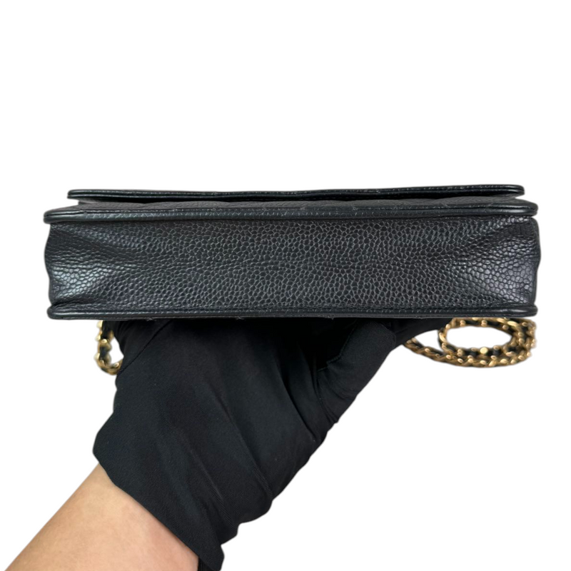 Wallet On Chain WOC Caviar Quilted Black GHW