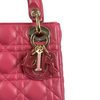 Lady Dior Mini Lambskin Cannage Pink GHW