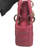 Lady Dior Mini Lambskin Cannage Pink GHW