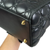 Lady Dior Medium Lambskin Cannage Black GHW